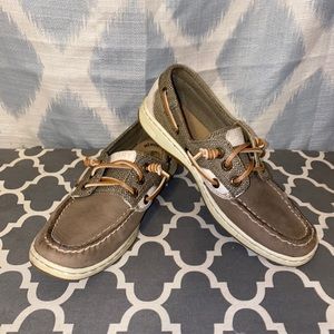 Sperry-Top Side Olive Songfish Size 6
